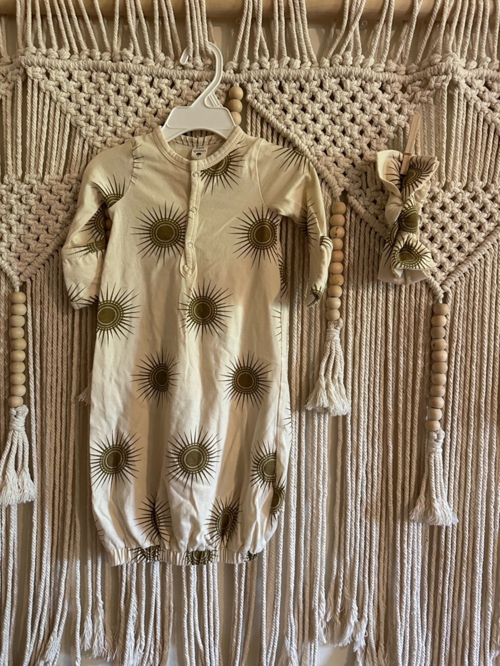 Kate Quinn Baby Gown with Matching Headband